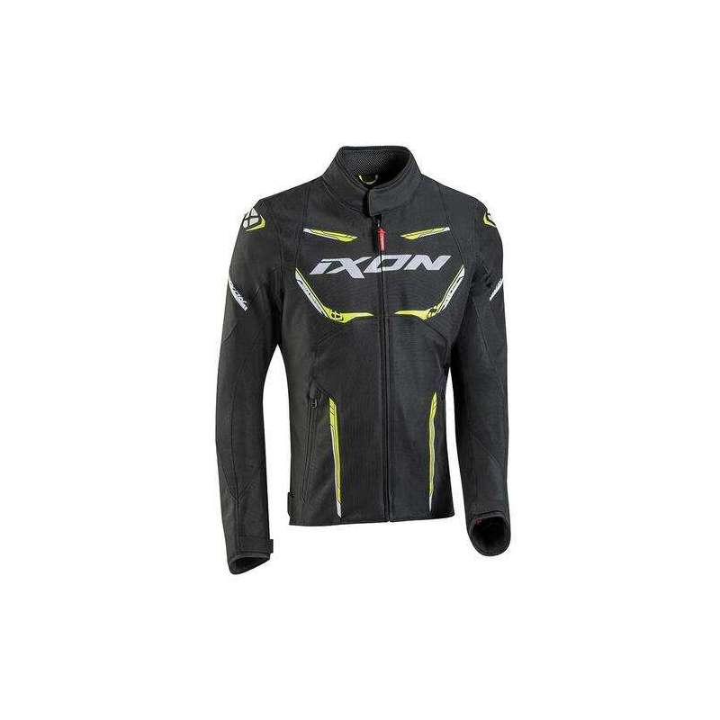 IXON STRIKER AIR WP Veste Noir-Jaune Vif-Blanc