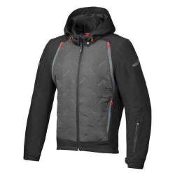 IXON FARY Veste Textile Noir-Anthracite-Rouge