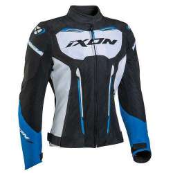 IXON STRIKER AIR WP LADY Veste Noir-Blanc-Bleu