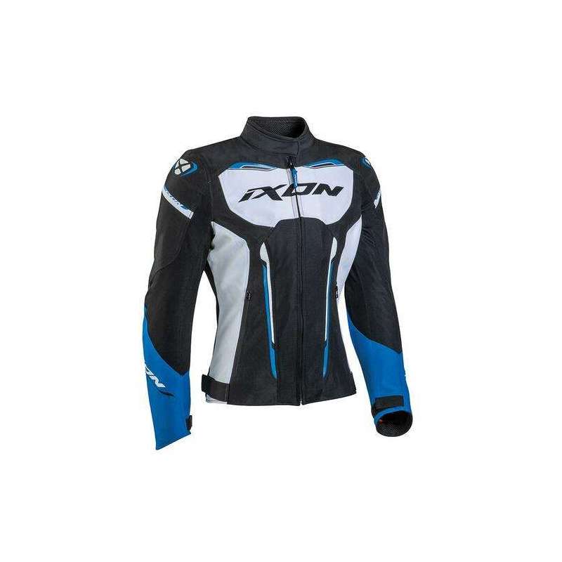 IXON STRIKER AIR WP LADY Veste Noir-Blanc-Bleu