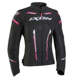 IXON STRIKER AIR LADY Veste Noir-Blanc-Fushia