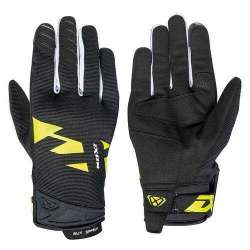 IXON MS FEVER Gants Mi-Saison Noir-Blanc-Jaune Vif