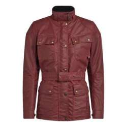 BELSTAFF TRIALMASTER PRO VESTE DAMES WAXED COTTON  RACING RED