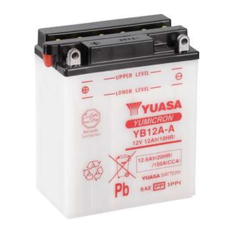 Batterie YB12A-A-  Sec avec pack acide