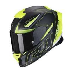 Casque Intégral SCORPION EXO-R1 EVO GAZ Air -Noir Mat-Jaune Fluo