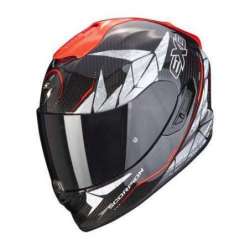 Casque Intégral SCORPION EXO-1400 EVO CARBONE ARANEA Air -Noir-Rouge Fluo