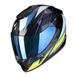 Casque Intégral SCORPION EXO-1400 EVO THELIOS Air -Noir-Bleu-Jaune fluo