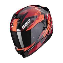 Casque Intégral SCORPION EXO-520 EVO COVER Air -Noir Métal-Rouge