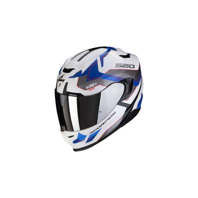 Casque Intégral SCORPION EXO-520 EVO ELAN Air -Blanc-Bleu