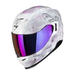 Casque Intégral SCORPION EXO-520 EVO MELROSE Air -Blanc Perle-Rose