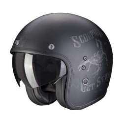 Casque Jet SCORPION BELFAST EVO PIQUE -Noir Mat-Gris