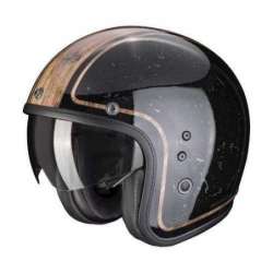 Casque Jet SCORPION BELFAST EVO RETROL -Noir-Brun