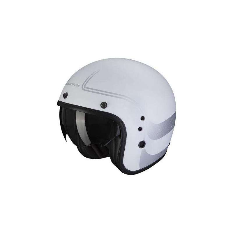 Casque Jet SCORPION BELFAST EVO SOUL -Blanc Mat-Gris