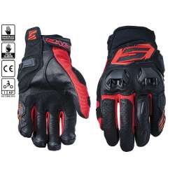 Gants Moto Enfant Macna Street R Noir-Blanc-Rouge - 10% de réduction