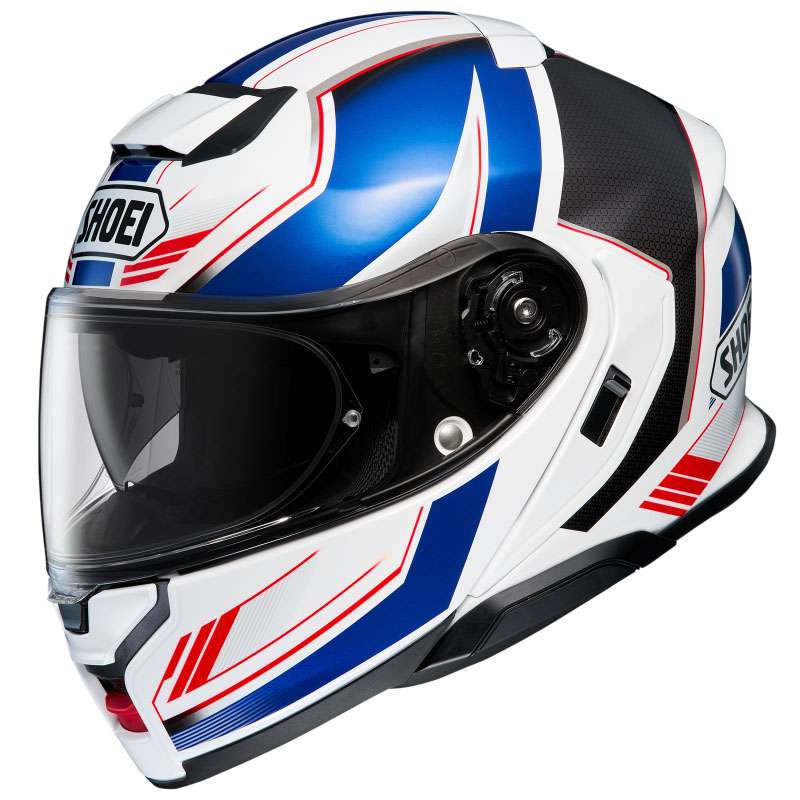 Casque modulable Neotec 3 NE40 TC-10 blanc-bleu-rouge