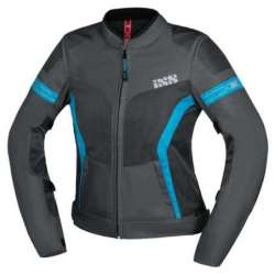 Veste iXS Sport Trigonis-Air gris foncé-gris-turquoise  Dames