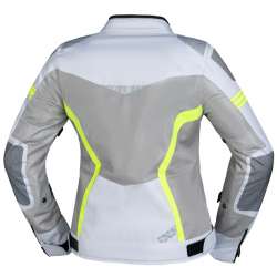 Veste iXS Sport Trigonis-Air gris clair-gris-neon jaune Dames