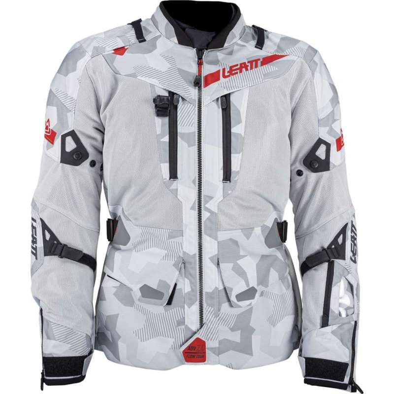 Jacke Leatt ADV FlowTour 7.5 V24 steel-grau-weiß-rot