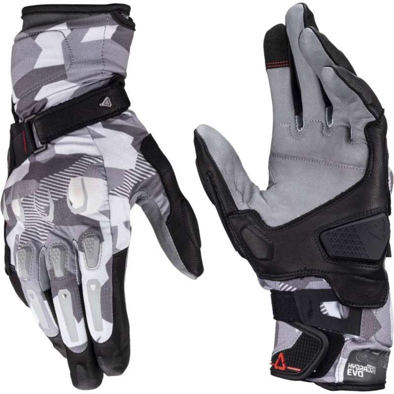 Handschuhe Leatt ADV HydraDri 7.5 V24 steel-grau-schwarz-rot