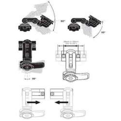 QUAD LOCK BRAKE RESERVOIR MOUNT NOIR / BLEU
