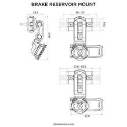 QUAD LOCK BRAKE RESERVOIR MOUNT NOIR / BLEU