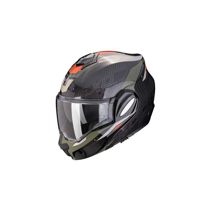 Casque SCORPION EXO-TECH EVO CARBONE ROVER Air Noir-Vert