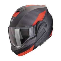 Helm SCORPION EXO-TECH EVO TEAM Mattschwarz Silber-Rot