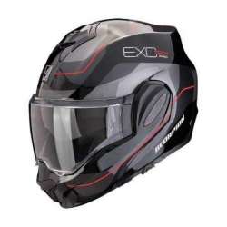 Casque SCORPION EXO-TECH EVO PRO COMMUTA Noir-Argent-Rouge