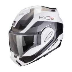 Casque SCORPION EXO-TECH EVO PRO COMMUTA Blanc-Argent