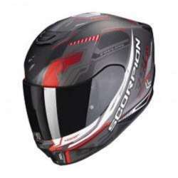 Casque SCORPION EXO-391 HAUT Noir Mat-Gris-Rouge