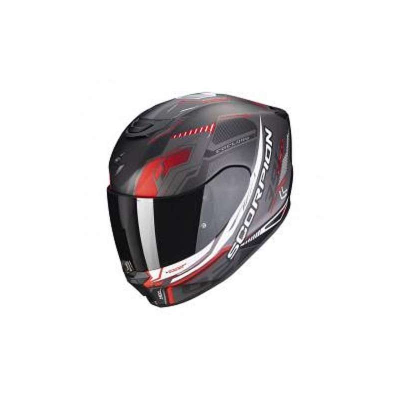 Casque SCORPION EXO-391 HAUT Noir Mat-Gris-Rouge Casque SCORPION EXO-391 HAUT Noir Mat-Gris-Rouge