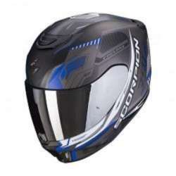 Casque SCORPION EXO-391 HAUT Noir Mat-Gris-Bleu