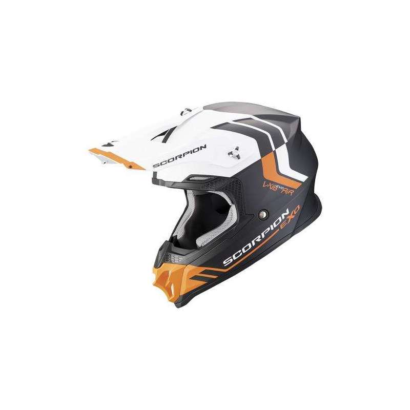 Casque SCORPION VX-16 EVO AIR FUSION Noir Mat-Orange