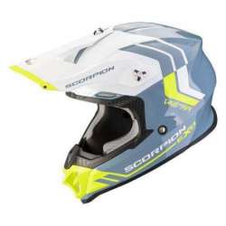 Casque SCORPION VX-16 EVO AIR FUSION Bleu-Jaune Fluo