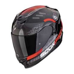 Helm SCORPION EXO-520 EVO AIR TITAN Metallisch Schwarz-Rot