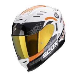 Casque SCORPION EXO-520 EVO AIR TITAN Blanc-Orange