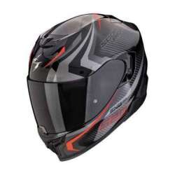 Helm SCORPION EXO-520 EVO AIR TERRA Schwarz-Silber-Rot