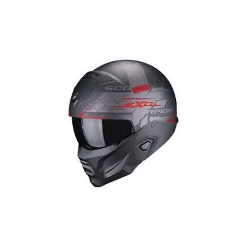 Casque SCORPION EXO-COMBAT II XENON Noir Mat-Rouge