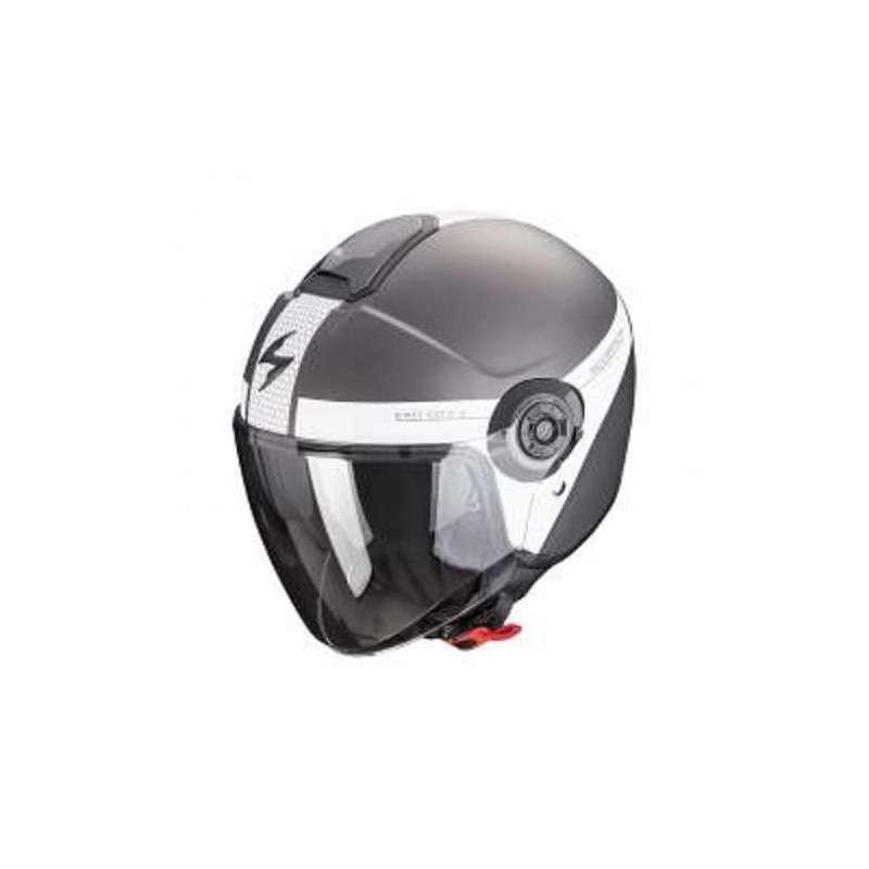 Casque SCORPION EXO-CITY II SHORT Gris Mat-Blanc