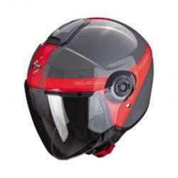 Casque SCORPION EXO-CITY II SHORT Gris-Rouge