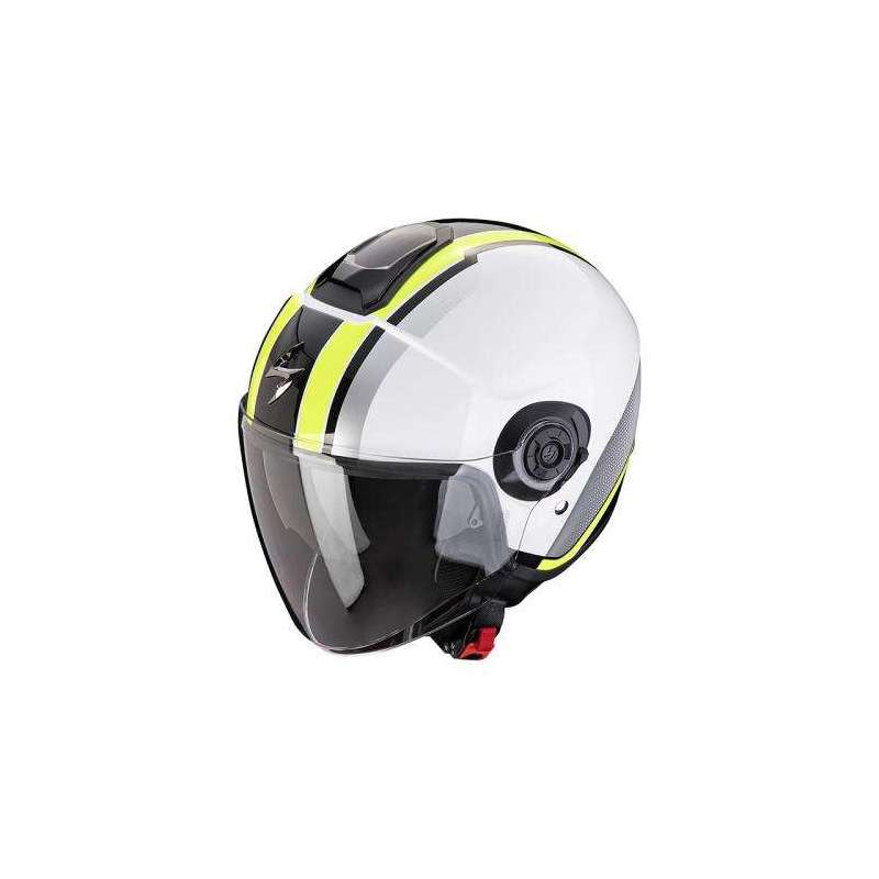 Casque SCORPION EXO-CITY II VEL Blanc-Jaune Fluo