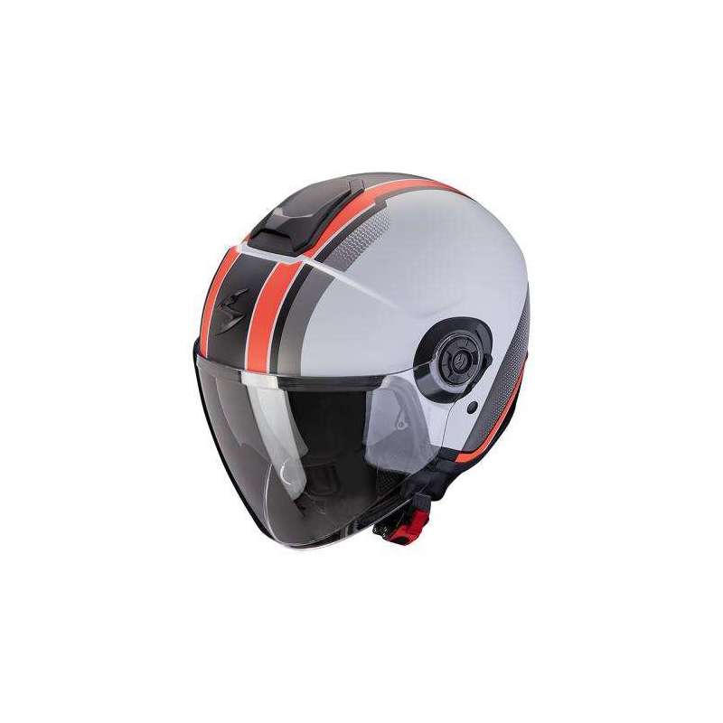 Casque SCORPION EXO-CITY II VEL Gris Mat-Rouge Casque SCORPION EXO-CITY II VEL Gris Mat-Rouge