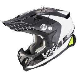 Casque SCORPION VX-22 AIR ARES Blanc-Noir-Jaune Fluo