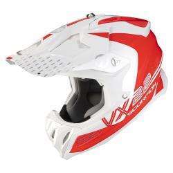 Casque SCORPION VX-22 AIR ARES Blanc-Rouge Fluo