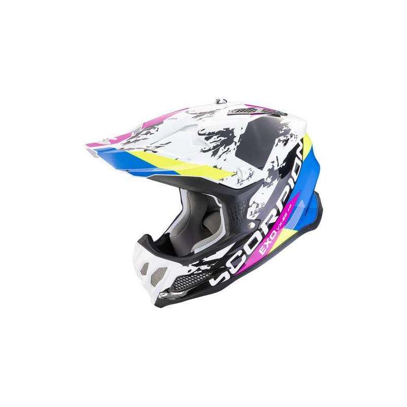 Casque SCORPION VX-22 AIR CX Blanc-Noir-Bleu