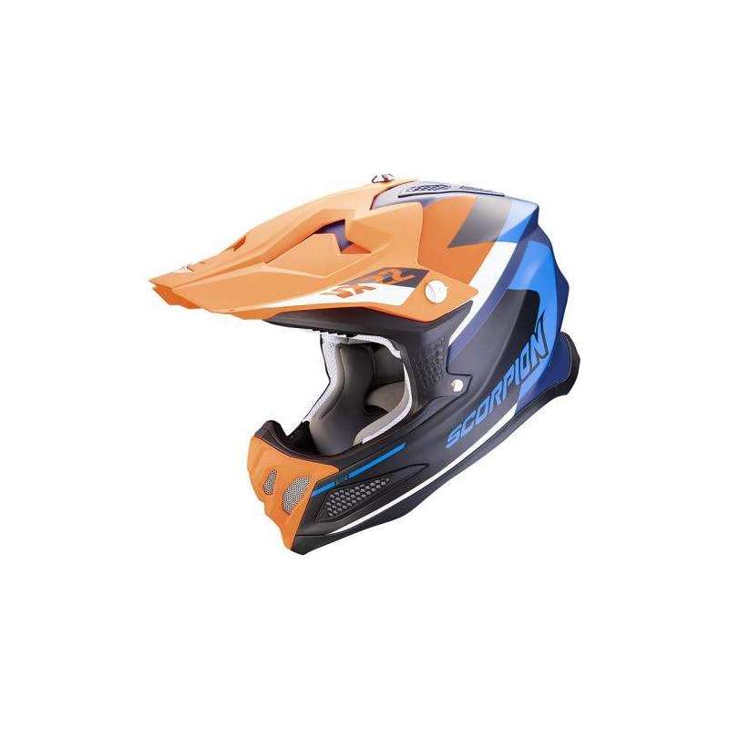 Casque SCORPION VX-22 AIR BETA Bleu Mat-Orange