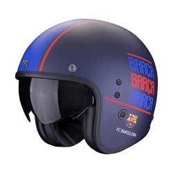 Casque SCORPION BELFAST EVO FC BARCELONA Bleu Mat