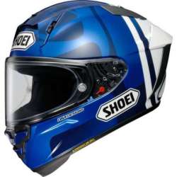 Integralhelm X-Spirit Pro AM73 blau-schwarz-weiss