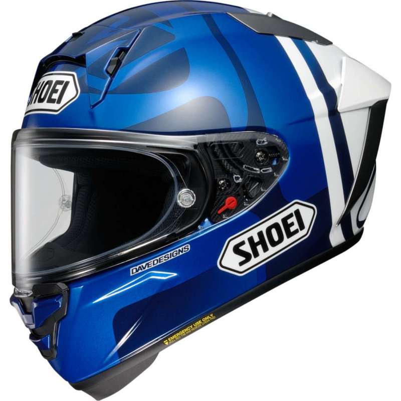 Integralhelm X-Spirit Pro AM73 blau-schwarz-weiss