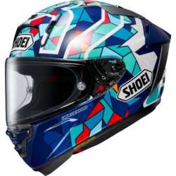 Casque intégral X-Spirit Pro Marquez Barcelona bleu-rouge-blanc